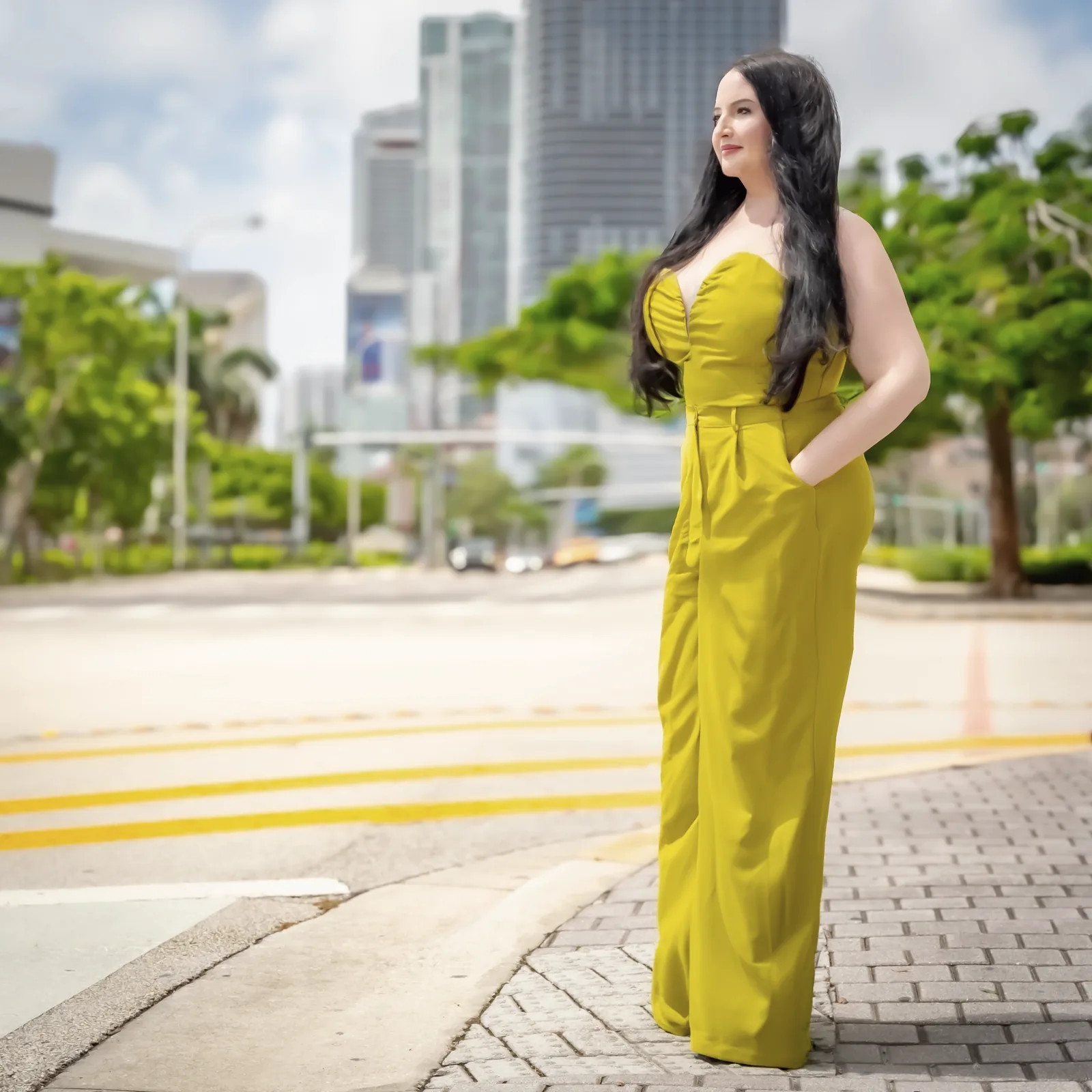 Deborah Feathers in downtown Miami
